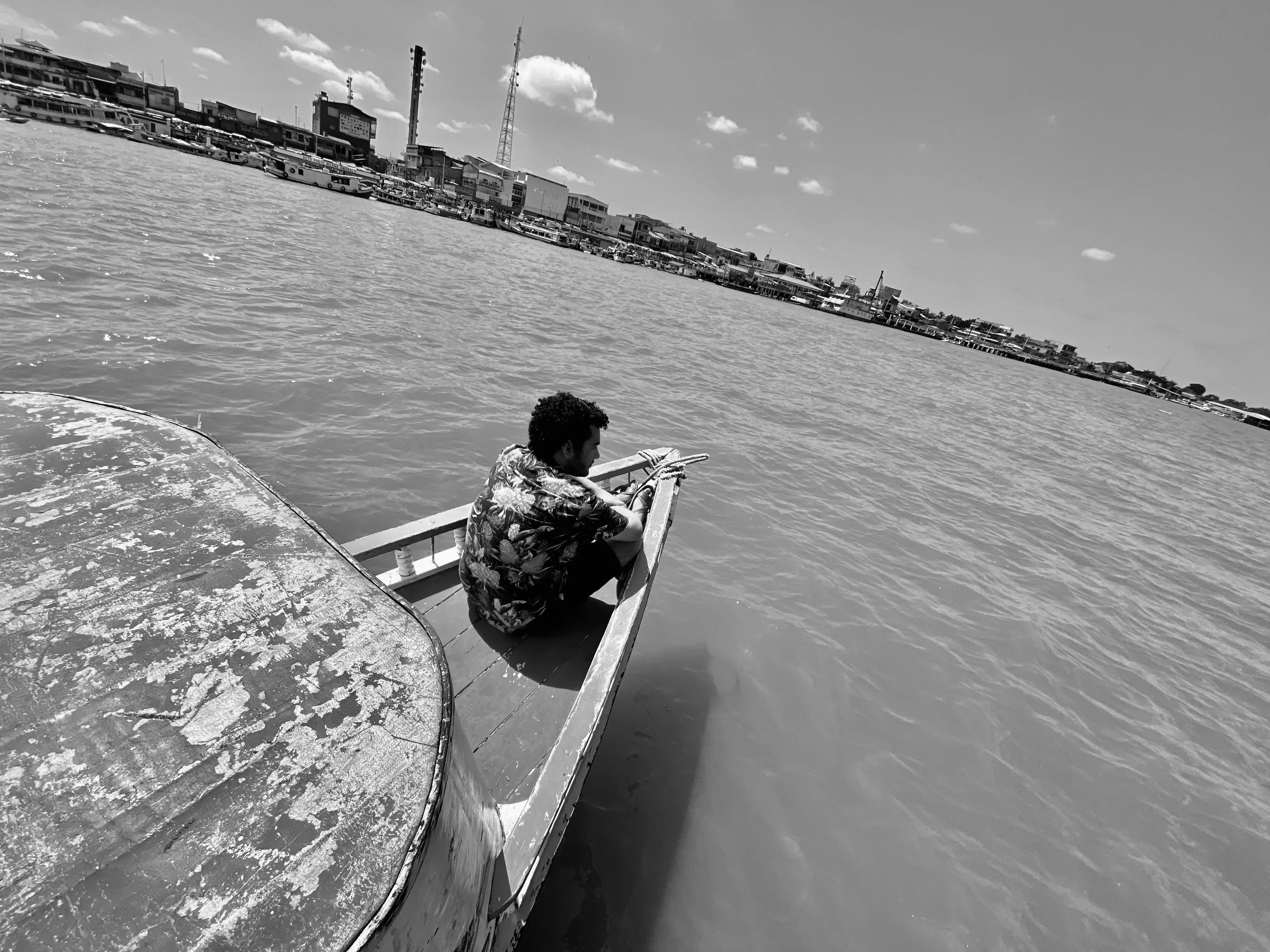 Marcos Rego durante visita ao território dos antepassados
